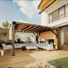 12x14 FT Cedar Wooden Pergola