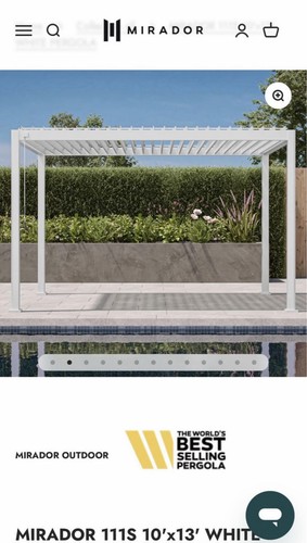 Mirador 111s 10x13 pergola - 10x13,