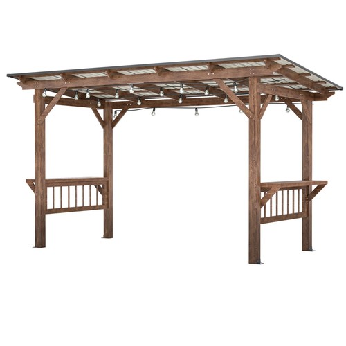 13x6 wooden pergola w - wooden, w/